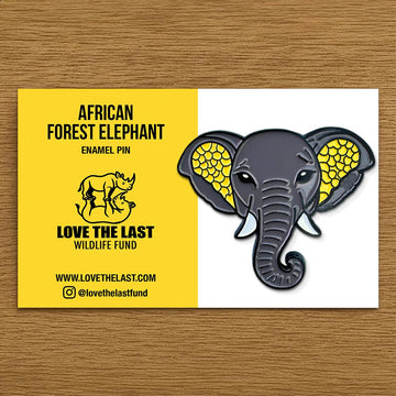 African Forest Elephant (Enamel Pin)