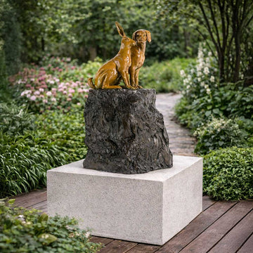 They Loved Being on Top of the World Seeing Things No One Else Could (Bronze Sculpture)