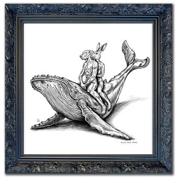 A Study for The Whale Riders (Giclee Canvas Print)