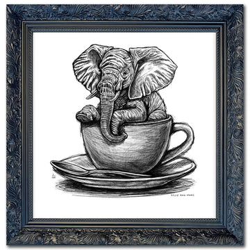 A Study for Elephant in a Cup (Giclee Canvas Print)
