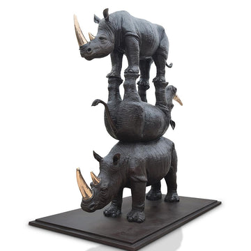 The Golden Last Three (Bronze Sculpture)