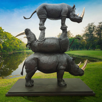 The Golden Last Three (Bronze Sculpture)