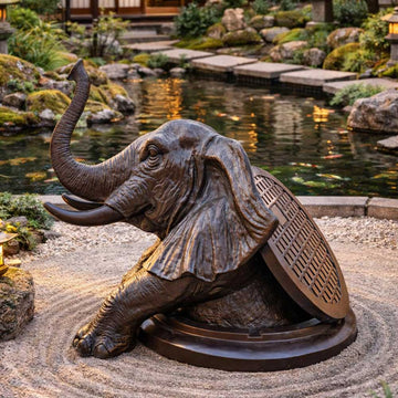The Elephant Came Out to See the World (Bronze Sculpture, Mid-Size)