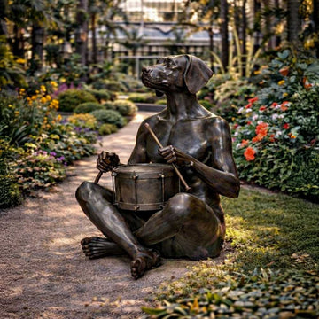 He Marched to His Own Beat (Bronze Sculpture)