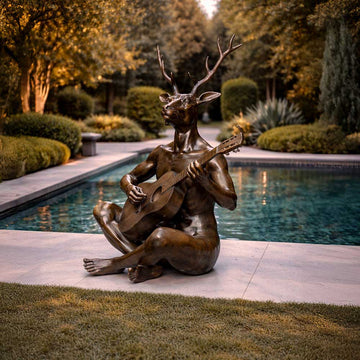 He Played His Own Songs Plus a Few Beatles Hits (Bronze Sculpture)