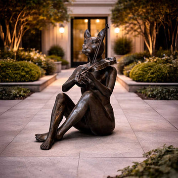 She Loved the Sound of Her Own Music (Bronze Sculpture)