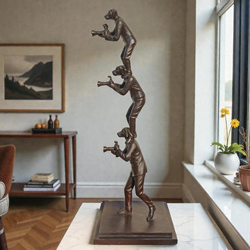 The Paparazzi Trio (Bronze Sculpture)