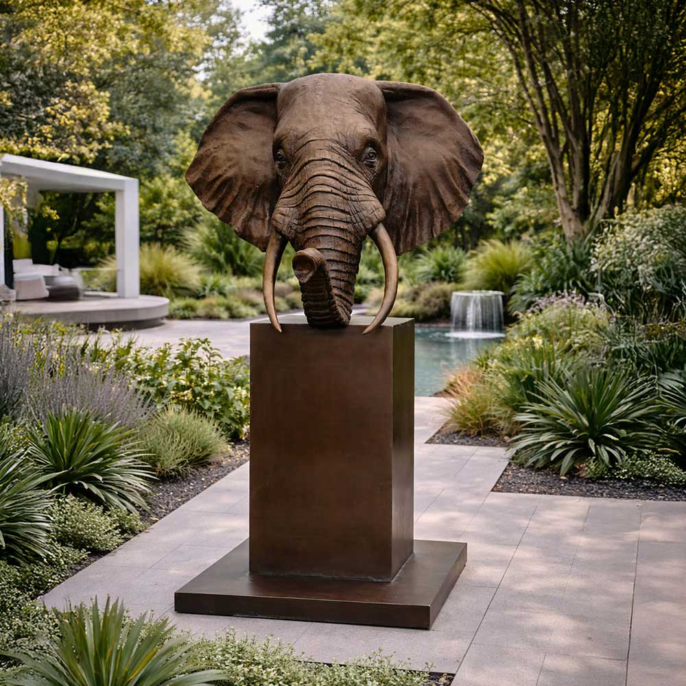 Adwin - African Forest Elephant of the Wild (Bronze Sculpture