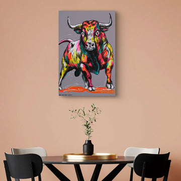 10PM Bull (Original Painting)