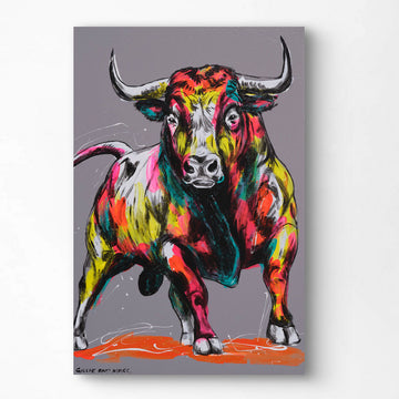 10PM Bull (Original Painting)
