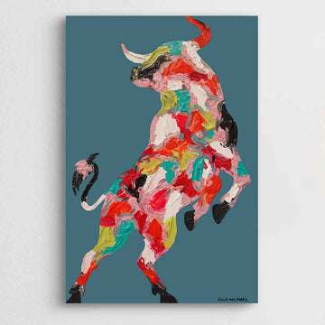 A Bull in the Dance of Life (Original Painting)
