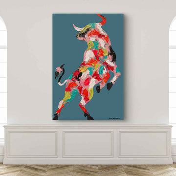 A Bull in the Dance of Life (Original Painting)