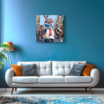 A City of Rhinos (Original Painting)