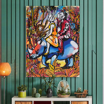 A Day in the Jungle (Original Painting)