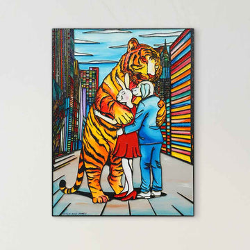 A Hug They Would Never Forget (Original Painting)
