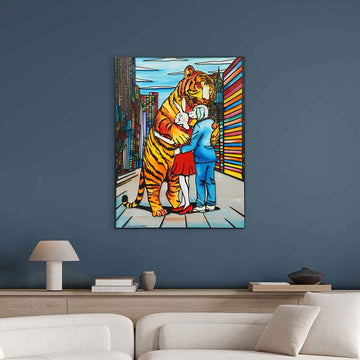 A Hug They Would Never Forget (Original Painting)
