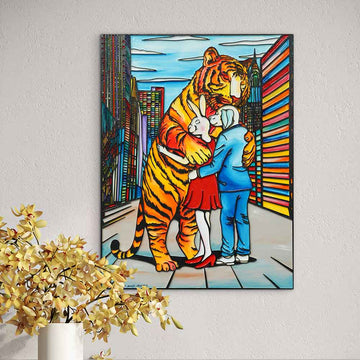 A Hug They Would Never Forget (Original Painting)