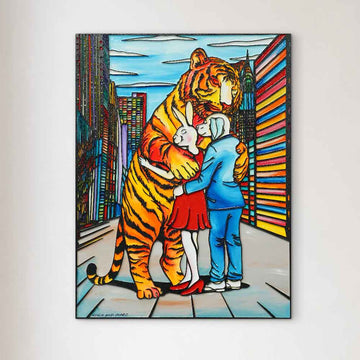 A Hug They Would Never Forget (Original Painting)