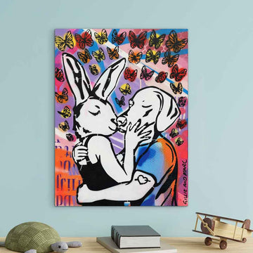 A Kiss is a Thousand Words (Original Painting)
