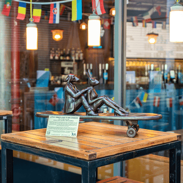 A Little Eco Ride (Bronze Sculpture)