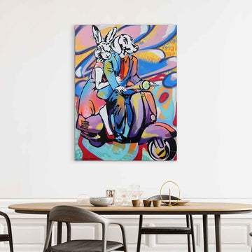 A Love Story on Wheels (Original Painting)