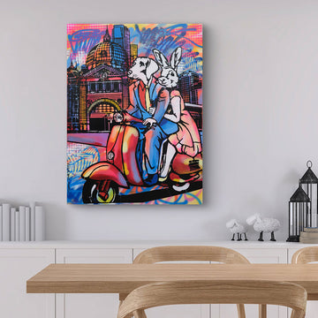 A Ride Down Flinders Street (Original Painting)