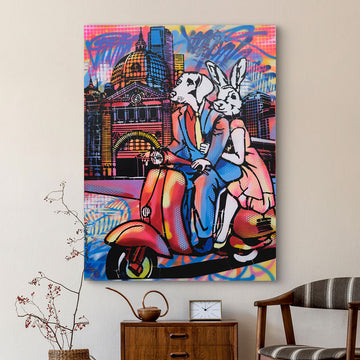 A Ride Down Flinders Street (Original Painting)