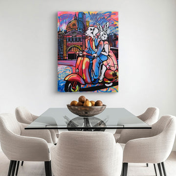 A Ride Down Flinders Street (Original Painting)