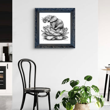 A Study for Elephant on a Flower (Giclee Canvas Print)