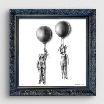 A Study for The Balloon Lovers (Giclee Canvas Print)