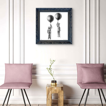 A Study for The Balloon Lovers (Giclee Canvas Print)
