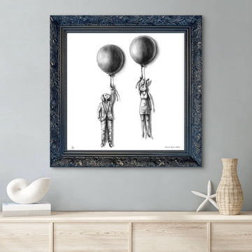 A Study for The Balloon Lovers (Giclee Canvas Print)