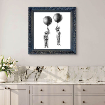 A Study for The Balloon Lovers (Giclee Canvas Print)