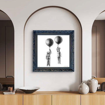 A Study for The Balloon Lovers (Giclee Canvas Print)