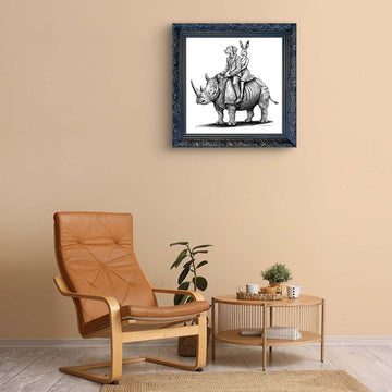 A Study For the Rhino Lovers (Giclee Canvas Print)