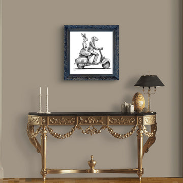 A Study for the Vespa Riders (Giclee Canvas Print)