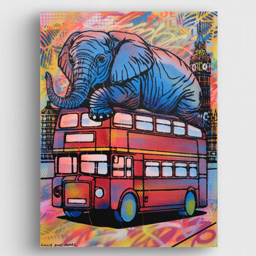 A Ticket to Ride All the Way (Original Painting)