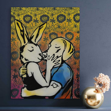 A Very Cool Kiss (Original Painting)