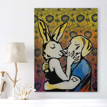 A Very Cool Kiss (Original Painting)