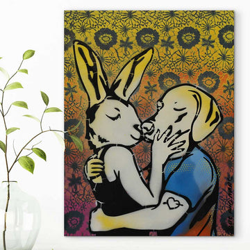 A Very Cool Kiss (Original Painting)