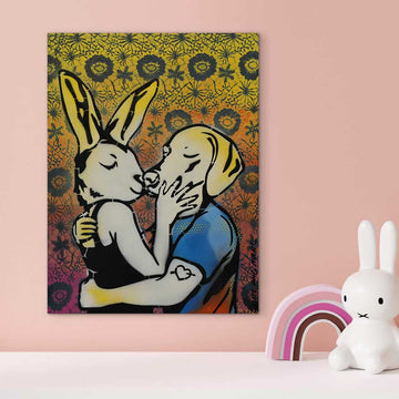A Very Cool Kiss (Original Painting)