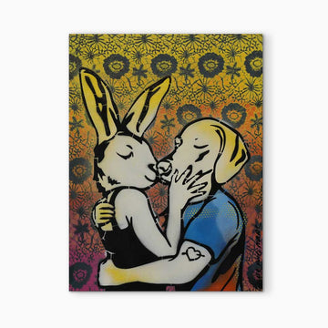 A Very Cool Kiss (Original Painting)