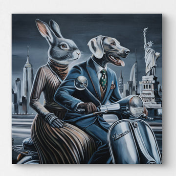 A Night Out on the Town (Original Painting)