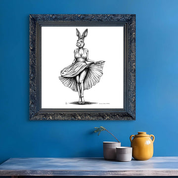 A Study for Marilyn Rabbitwoman (Giclee Canvas Print)