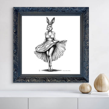 A Study for Marilyn Rabbitwoman (Giclee Canvas Print)