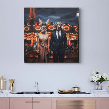 Around and Around, They Would Go (Original Painting)