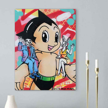 Astro Boy and the Power of Friendship (Original Painting)