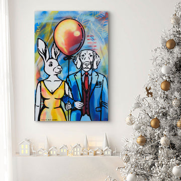 Balloon Couple Is Loved Up (Original Painting)