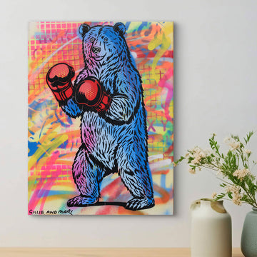 Bear Boxer (Original Painting)