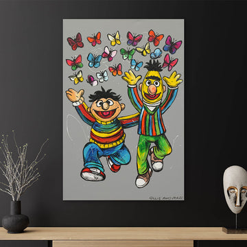 Bert and Ernie Danced Together (Original Painting)